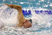 10 August 2014; Ireland's James Scully, from Ratoath, Co. Meath, competing in the Men's 50m Backstroke heat. 2014 IPC Swimming European Championships, Eindhoven, Netherlands. Picture credit: Jeroen Putmans / SPORTSFILE