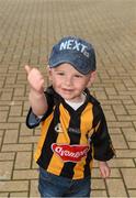 10 August 2014; Two year old Kilkenny supporter Darragh O'Dwyer from Foulkstown, Co. Kilkenny, looking confident ahead of the game. GAA Hurling All-Ireland Senior Championship, Semi-Final, Kilkenny v Limerick, Croke Park, Dublin. Picture credit: Ray McManus / SPORTSFILE