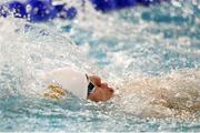 10 August 2014; Ireland's James Scully, from Ratoath, Co. Meath, competing in the Men's 50m Backstroke Final. 2014 IPC Swimming European Championships, Eindhoven, Netherlands. Picture credit: Jeroen Putmans / SPORTSFILE
