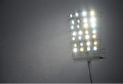 10 August 2014; A general view of floodlights during heavy rain in the second half. GAA Hurling All-Ireland Senior Championship, Semi-Final, Kilkenny v Limerick, Croke Park, Dublin. Picture credit: Ramsey Cardy / SPORTSFILE
