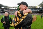 10 August 2014; Kilkenny manager Brian Cody celebrates with Paul Murphy after the game. GAA Hurling All-Ireland Senior Championship, Semi-Final, Kilkenny v Limerick, Croke Park, Dublin. Photo by Sportsfile