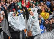 10 August 2014; A Kilkenny supporter celebrates at the final whistle. GAA Hurling All-Ireland Senior Championship, Semi-Final, Kilkenny v Limerick, Croke Park, Dublin. Picture credit: Ramsey Cardy / SPORTSFILE