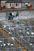 10 August 2014; Dejected Limerick supporters on hill 16 after the game. GAA Hurling All-Ireland Senior Championship, Semi-Final, Kilkenny v Limerick, Croke Park, Dublin. Picture credit: Dáire Brennan / SPORTSFILE