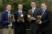 10 October 2006; Kilkenny's Aidan Fogarty and Henry Shefflin and Kerry's Kieran Donaghy and Seamus Moynihan were presented with the Vodafone Player of the Month awards for the month of August and September. Shefflin and Donaghy were honoured for their exploits in August while Fogarty and Moynihan were chosen for their outstanding performances in the All-Ireland Finals. Westbury Hotel, Dublin. Picture credit: Brendan Moran / SPORTSFILE