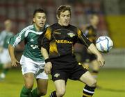 13 October 2006; Joe Gamble, Cork City, in action against John Broderick, Bray Wanderers. eircom League Premier Division, Bray Wanderers v Cork City, Carlisle Grounds, Bray, Co. Wicklow. Picture credit: Damien Eagers / SPORTSFILE