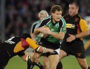 13 October 2006; Matt Mostyn, Connacht, is tackled by Ben Daly, Newport Gwent Dragons. Magners League, Connacht v Newport Gwent Dragons, Sportsground, Galway. Picture credit: Ray Ryan / SPORTSFILE