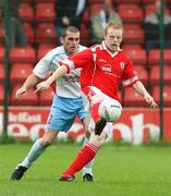 14 October 2006; George McMullan, Cliftonville, in action against Aaron Callaghan, Ballymena United. Carnegie Premier League, Cliftonville v Ballymena United, Solitude, Belfast, Co. Antrim. Picture credit: Oliver McVeigh / SPORTSFILE