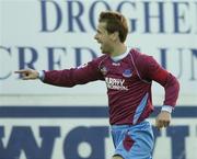 14 October 2006; Declan O'Brien, Drogheda United, celebrates scoring his side's first goal. eircom League Premier Division, Drogheda United v UCD, United Park, Drogheda, Co. Louth. Picture credit: Brian Lawless / SPORTSFILE