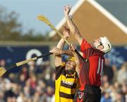 15 October 2006; Martin Storey, Oulart-the-Ballagh, in action against Mick O'Leary, Rathnure. Wexford Senior Hurling Championship Final, Oulart-the-Ballagh v Rathnure, Wexford Park, Co. Wexford. Picture credit: Pat Murphy / SPORTSFILE