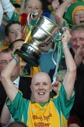 15 October 2006; Corofin captain Alan O'Donovan raises the Frank Fox cup. Galway Senior Football Championship Final, Caltra v Corofin, Pearse Stadium, Galway. Picture credit: Ray Ryan / SPORTSFILE