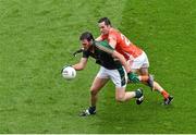 2 August 2014; Brian Meade, Meath, in action against Aaron Kernan, Armagh. GAA Football All-Ireland Senior Championship, Round 4A, Meath v Armagh, Croke Park, Dublin. Picture credit: Barry Cregg / SPORTSFILE