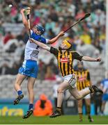 10 August 2014; Conor Prunty, Waterford, in action against John Walsh, Kilkenny. Electric Ireland GAA Hurling All-Ireland Minor Championship, Semi-Final, Kilkenny v Waterford, Croke Park, Dublin. Picture credit: Ramsey Cardy / SPORTSFILE