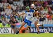 10 August 2014; Cormac Curran, Waterford, in action against Conor Browne, Kilkenny. Electric Ireland GAA Hurling All-Ireland Minor Championship, Semi-Final, Kilkenny v Waterford, Croke Park, Dublin. Photo by Sportsfile