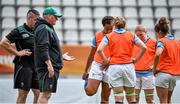 12 August 2014; Ireland head coach Philip Doyle speaks to his forwards during their Captain's Run ahead of Wednesday's Women's Rugby World Cup semi-final against England. Ireland Captain's Run, Stade Jean Bouin, Paris, France. Picture credit: Brendan Moran / SPORTSFILE