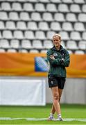 12 August 2014; Ireland strength & conditioning coach Marian Earls during their Captain's Run ahead of Wednesday's Women's Rugby World Cup semi-final against England. Ireland Captain's Run, Stade Jean Bouin, Paris, France. Picture credit: Brendan Moran / SPORTSFILE