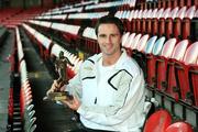 13 October 2006; Derry City's Darren Kelly who was presented with the eircom / Soccer Writers Player of the Month for September. Brandywell, Derry. Picture credit: Lorcan Doherty / SPORTSFILE