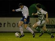 30 September 2006; Colin Fortune, Athlone Town, in action against Vinny Perth, Shamrock Rovers. Carlsberg FAI Cup, Quarter-Final, Athlone Town v Shamrock Rovers, Dubarry Park, Athlone, Co. Westmeath. Picture credit: Brendan Moran / SPORTSFILE