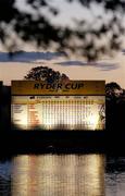 24 September 2006; The scoreboard pictured after Europe had defeated the USA. 36th Ryder Cup Matches, K Club, Straffan, Co. Kildare, Ireland. Picture credit: Matt Browne / SPORTSFILE