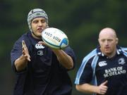 17 October 2006; Adam Byrnes in action during Leinster rugby squad training. Old Belvedere, Anglesea Road, Dublin. Picture credit: Damien Eagers / SPORTSFILE