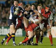 21 October 2006; Iain Balshaw, Gloucester Rugby, is tackled by Shane Horgan, left, and Keith Gleeson, Leinster. Heineken Cup 2006-2007, Pool 2, Round 1, Leinster v Gloucester Rugby, Lansdowne Road, Dublin. Picture credit: Matt Browne / SPORTSFILE