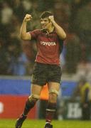 22 October 2006; Donncha O'Callaghan, Munster, celebrates after the game. Heineken Cup 2006-2007, Pool 4, Round 1, Leicester Tigers v Munster, Welford Road, Leicester, England. Picture credit: Pat Murphy / SPORTSFILE