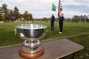 22 October 2006; The Ulster Hurling trophy stands at the side of the pitch before the game. Guinness Ulster Senior Hurling Final, Irish Cultural Centre, Canton, Boston, USA. Picture credit: Brendan Moran / SPORTSFILE