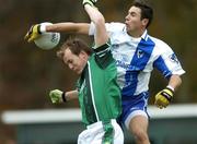 22 October 2006; Joe Sheridan, Leinster, in action against Finian Hanley, Connacht. M Donnelly Interprovincial Football Final, Leinster v Connacht, Irish Cultural Centre, Canton, Boston, USA. Picture credit: Brendan Moran / SPORTSFILE