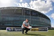 14 August 2014; Leinster prop Jack McGrath was on hand for the announcement of Setanta Sports exclusively live European Rugby Champions Cup fixtures which will feature on BT Sport during the opening two rounds of the new competition. Lansdowne Rugby Club, Lansdowne Road, Dublin. Picture credit: Pat Murphy / SPORTSFILE