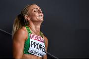 14 August 2014; Ireland's Kelly Proper following her heat of the women's 200m event, where she finished in fourth place and qualified for the semi-final with a time of 23.37. European Athletics Championships 2014 - Day 3. Letzigrund Stadium, Zurich, Switzerland. Picture credit: Stephen McCarthy / SPORTSFILE