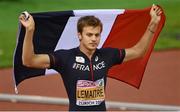 13 August 2014; Christophe Lemaitre of France after finishing second in the final of the men's 100m event. European Athletics Championships 2014 - Day 2. Letzigrund Stadium, Zurich, Switzerland. Picture credit: Stephen McCarthy / SPORTSFILE