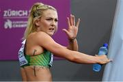 14 August 2014; Ireland's Kelly Proper following her semi-final of the women's 200m event where she finished 5th in a time of 23.15. European Athletics Championships 2014 - Day 3. Letzigrund Stadium, Zurich, Switzerland. Picture credit: Stephen McCarthy / SPORTSFILE
