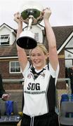 22 October 2006; Patrica McKenna, Emyvale, with the Junior cup. Vhi Healthcare Ladies Ulster Junior Club Football Final, Lissummon, Armagh, v Emyvale, Monaghan, Fintona, Co. Tyrone. Picture credit: Oliver McVeigh / SPORTSFILE