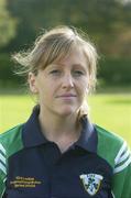 21 October 2006; Siobhain Ni Fhlatharta, Physiotherapist, at Irish team training ahead of the first ever International Rules series between Ireland and Australia. The first test takes place in Breffni Park on Tuesday October 31st at 4.30pm. Virginia, Co. Cavan. Picture credit: Ray Lohan / SPORTSFILE