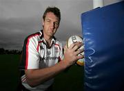 24 October 2006; Justin Harrison during Ulster Rugby press conference ahead of their Heneiken Cup game against Llanelli Scarlets. Newforge Country Club, Belfast, Co. Antrim. Picture credit: Oliver McVeigh / SPORTSFILE