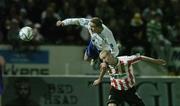24 October 2006; Richie Baker, Shelbourne, in action against Stephen O'Flynn, Derry City. eircom League Premier Division, Derry City v Shelbourne, Brandywell, Derry. Picture credit: David Maher / SPORTSFILE