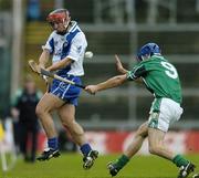 28 October 2006; Kenneth Burke, Connacht, in action against Diarmuid Lyng, Leinster. M Donnelly Interprovincial Hurling Final, Leinster v Connacht, Pearse Stadium, Galway. Picture credit: Brendan Moran / SPORTSFILE