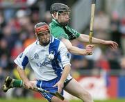 28 October 2006; Kenneth Burke, Connacht, in action against James Ryall, Leinster. M Donnelly Interprovincial Hurling Final, Leinster v Connacht, Pearse Stadium, Galway. Picture credit: Brendan Moran / SPORTSFILE