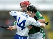 28 October 2006; Eugene Cloonan, Connacht, in action against John Tennyson, Leinster. M Donnelly Interprovincial Hurling Final, Leinster v Connacht, Pearse Stadium, Galway. Picture credit: Brendan Moran / SPORTSFILE
