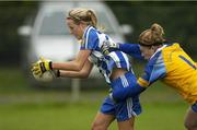 29 October 2006; Louise Kelly, Ballyboden St. Endas, in action against Louise Byrne, Seneschalstown. Vhi Healthcare Ladies Leinster Senior Club Football Final, Seneschalstown, Meath v Ballyboden St. Endas, Dublin, Clane GAA, Co. Kildare. Picture credit: Pat Murphy / SPORTSFILE