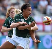 13 August 2014; Sophie Spence, Ireland. 2014 Women's Rugby World Cup semi-final, Ireland v England, Stade Jean Bouin, Paris, France. Picture credit: Brendan Moran / SPORTSFILE
