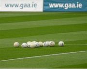 2 August 2014; A general view of Gaelic footballs. GAA Football All-Ireland Senior Championship, Round 4A, Meath v Armagh, Croke Park, Dublin. Picture credit: Piaras Ó Mídheach / SPORTSFILE