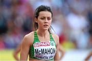 14 August 2014; Ireland's Christine McMahon before her semi-final of the women's 400m hurdles event where she finished 8th, in a time of 57.31. European Athletics Championships 2014 - Day 3. Letzigrund Stadium, Zurich, Switzerland. Picture credit: Stephen McCarthy / SPORTSFILE