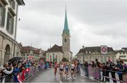 16 August 2014; Competitors during the women's marathon. European Athletics Championships 2014 - Day 5. Zurich, Switzerland. Picture credit: Stephen McCarthy / SPORTSFILE