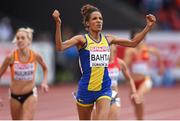 16 August 2014; Meraf Bahta of Sweden wins the final of the women's 5000m event. European Athletics Championships 2014 - Day 5. Letzigrund Stadium, Zurich, Switzerland. Picture credit: Stephen McCarthy / SPORTSFILE