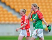 16 August 2014; A dejected Cora Staunton, Mayo, after the game. TG4 All-Ireland Ladies Football Senior Championship, Quarter-Final, Cork v Mayo, O'Connor Park, Tullamore, Co. Offaly. Picture credit: Piaras O Midheach / SPORTSFILE