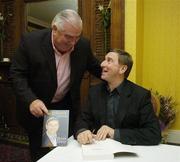 23 October 2006; Fr. Brian D'Arcy with Armagh football manager Joe Kernan at the launch of his book 'A Different Journey'. Citywest Hotel, Saggart, Dublin. Picture credit; Pat Murphy / SPORTSFILE