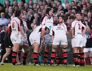 14 October 2006; Justin Harrison, centre and the Ulster pack. Magners League, Ulster v Cardiff Blues, Ravenhill Park, Belfast. Picture credit: Oliver McVeigh / SPORTSFILE