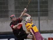 29 October 2006; Keith Elliot, Craobh Chiarain, in action against Willie Hickey, Mount Leinster Rangers. AIB Leinster Senior Club Hurling Championship First Round, Craobh Chiarain v Mount Leinster Rangers, Parnell Park, Dublin. Picture credit: Ray Lohan / SPORTSFILE