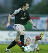 29 October 2006; Barry Molloy, Derry City, in action against Conor O'Grady, Sligo Rovers. Carlsberg FAI Cup, Semi-Final, Derry City v Sligo Rovers, The Showgrounds, Sligo, Co Sligo.  Picture credit: David Maher / SPORTSFILE