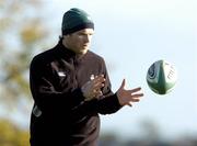 31 October 2006; Gordon D'Arcy in action during Ireland rugby squad training. St. Gerard's School, Bray, Co. Wicklow. Picture credit: Pat Murphy / SPORTSFILE